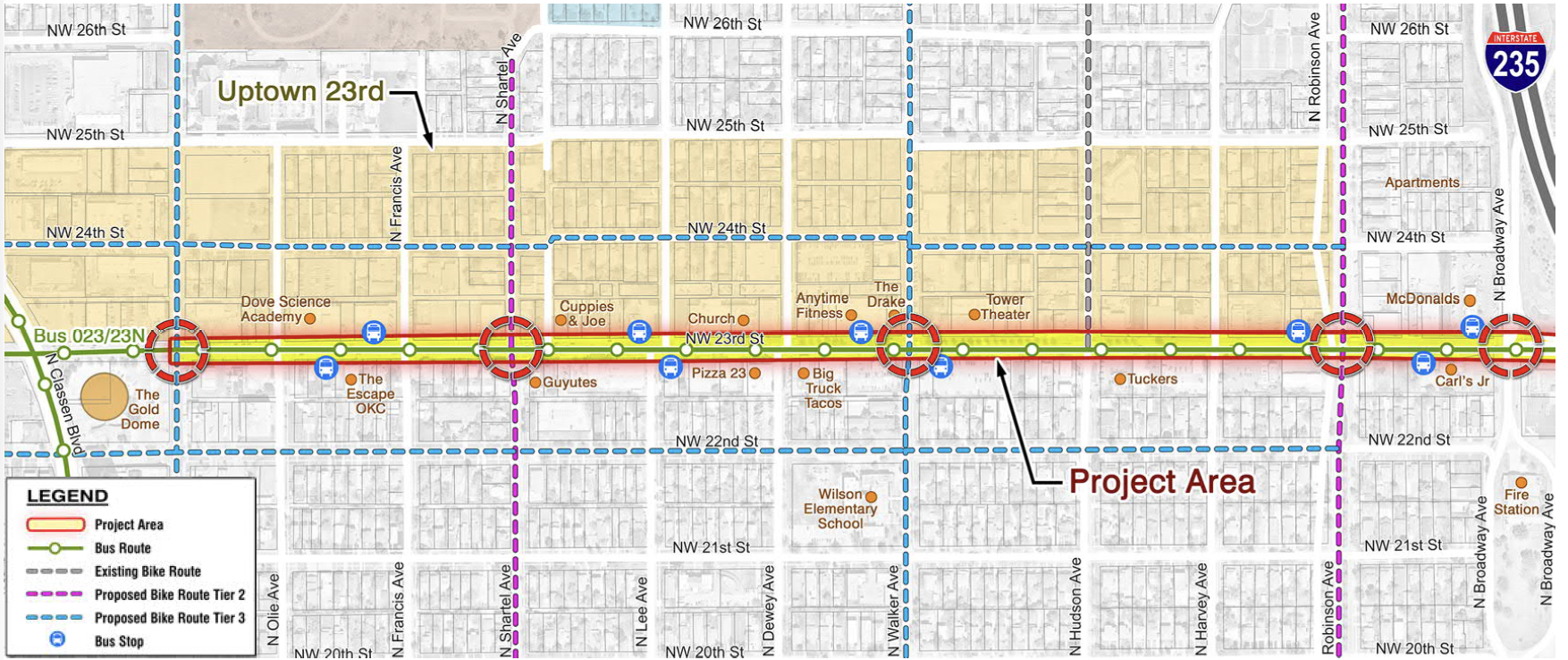 Map of the project area.
