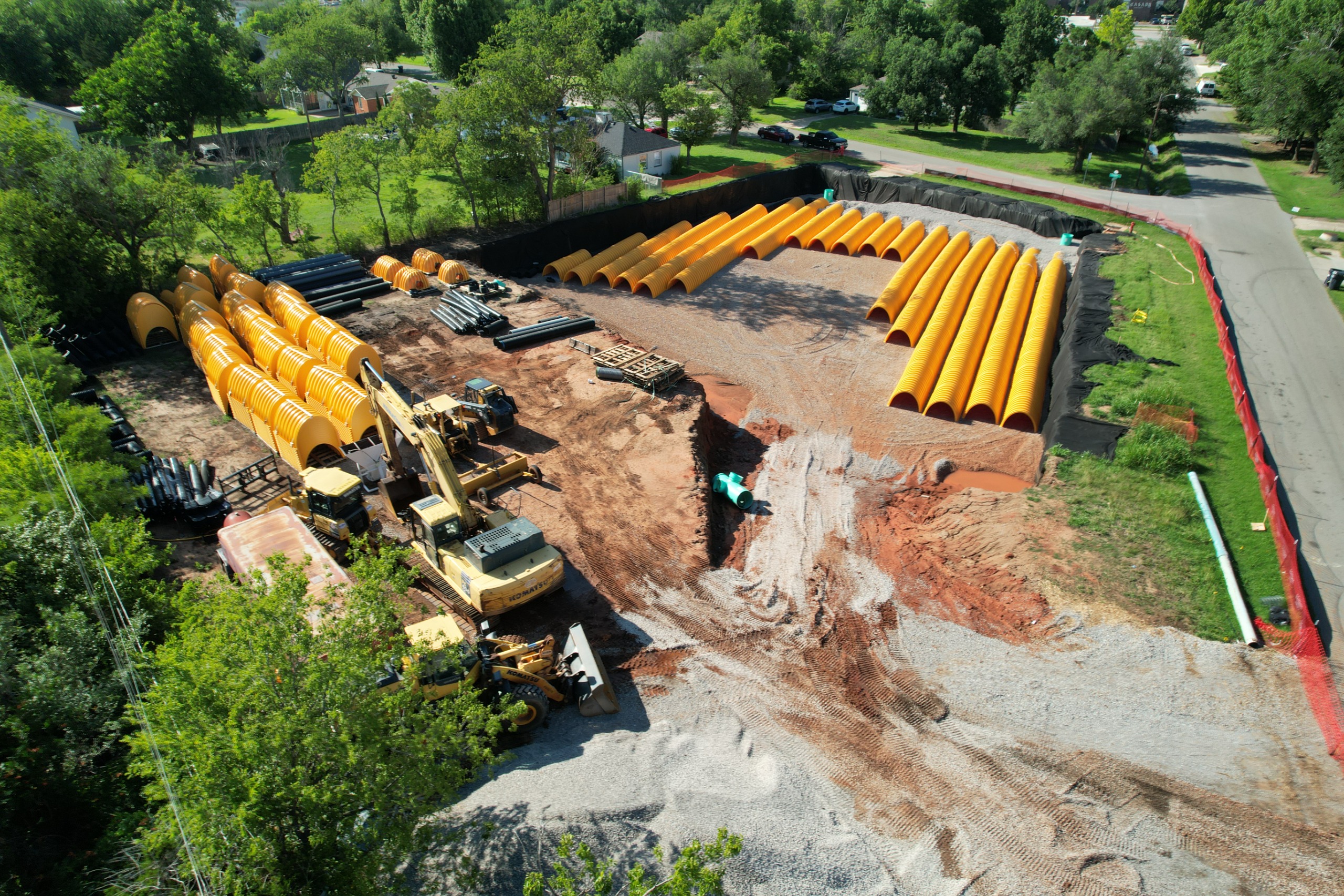 Drainage control equipment install 